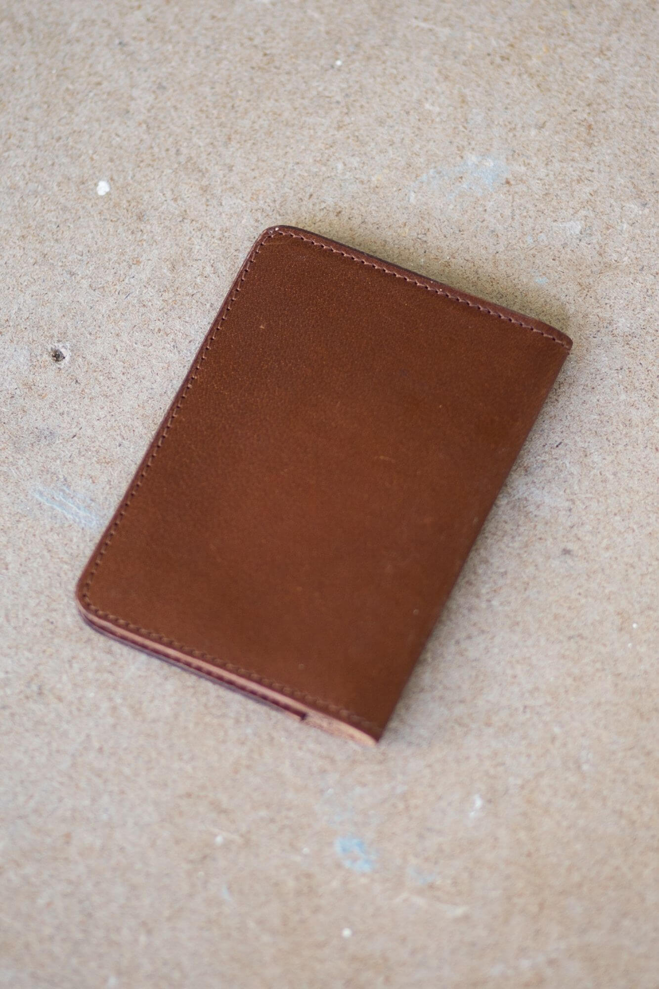 Aurelius Leather Leather Bag Tan Leather Passport and Card Holder Tan Leather Passport and Card Holder