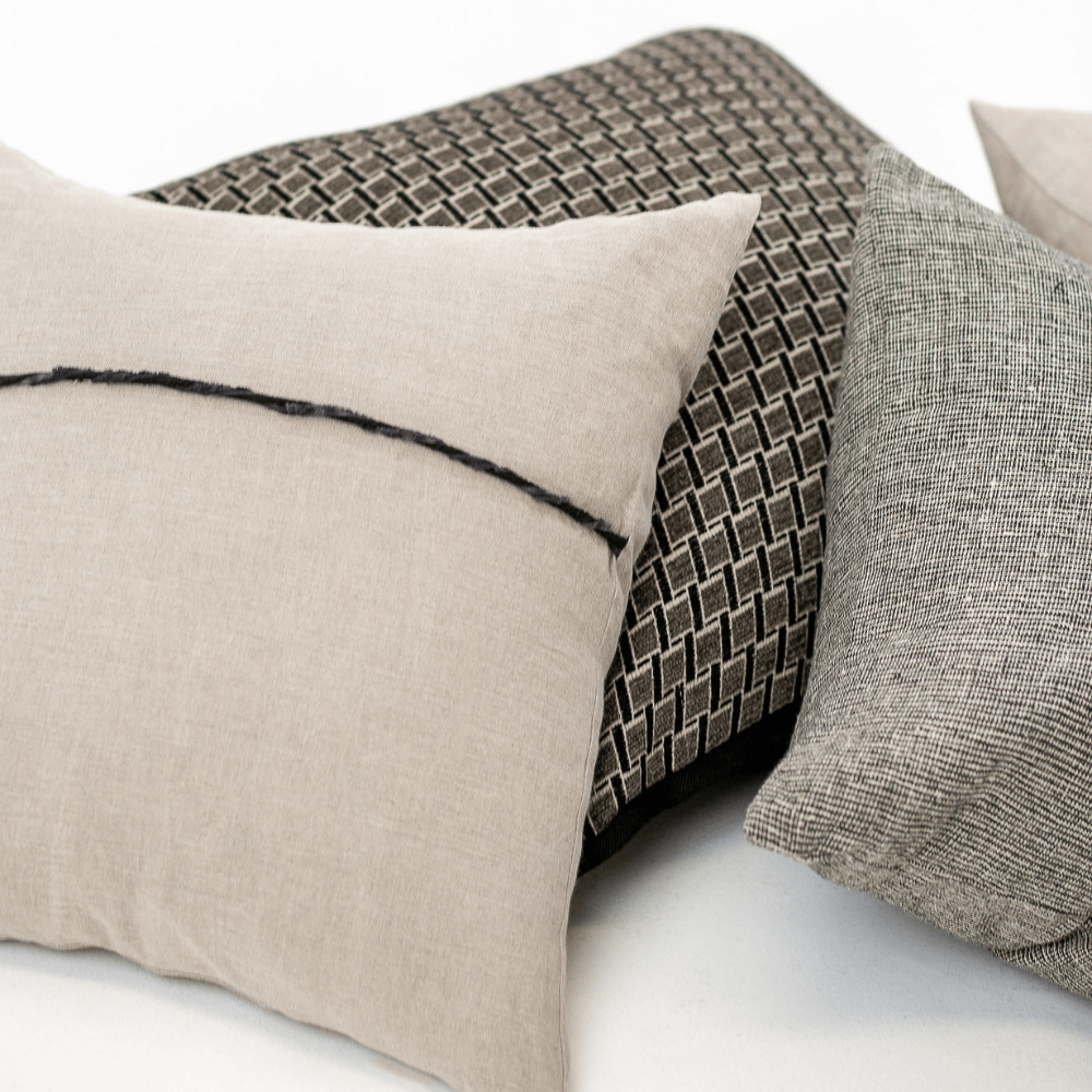 Bandhini - Design House Lounge Cushion Linen Rope Natural Lounge Cushion 55 x 55cm