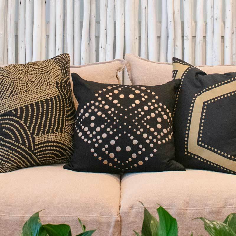 Bandhini - Design House Lounge Cushion Dot Edge Lounge Cushion 55 x 55 cm
