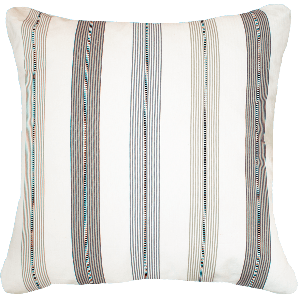 Bandhini - Design House Lounge Cushion Natural / 22 x 22 Inches Ticking Stripe Windsor Lounge Cushion 55 x 55cm