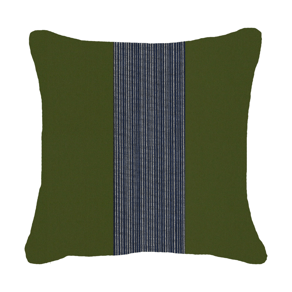 Bandhini Design House Outdoor Cushion Outdoor Nautical Stripe Sash Medium Cushion 50 x 50 cm