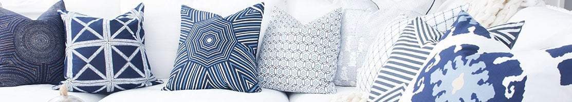 Navy White Designer Cushions Australia