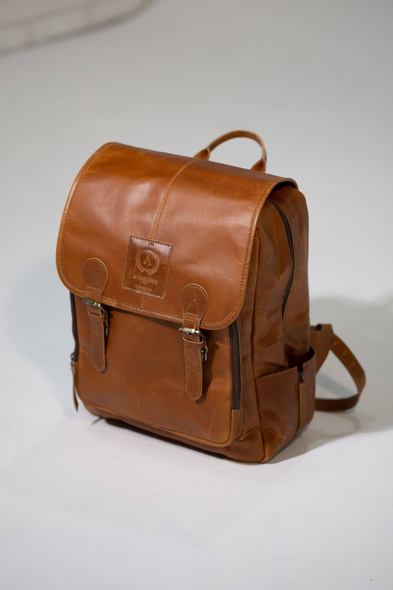 Aurelius Leather Leather Bag Baby Backpack Oscar Leather Baby Backpack