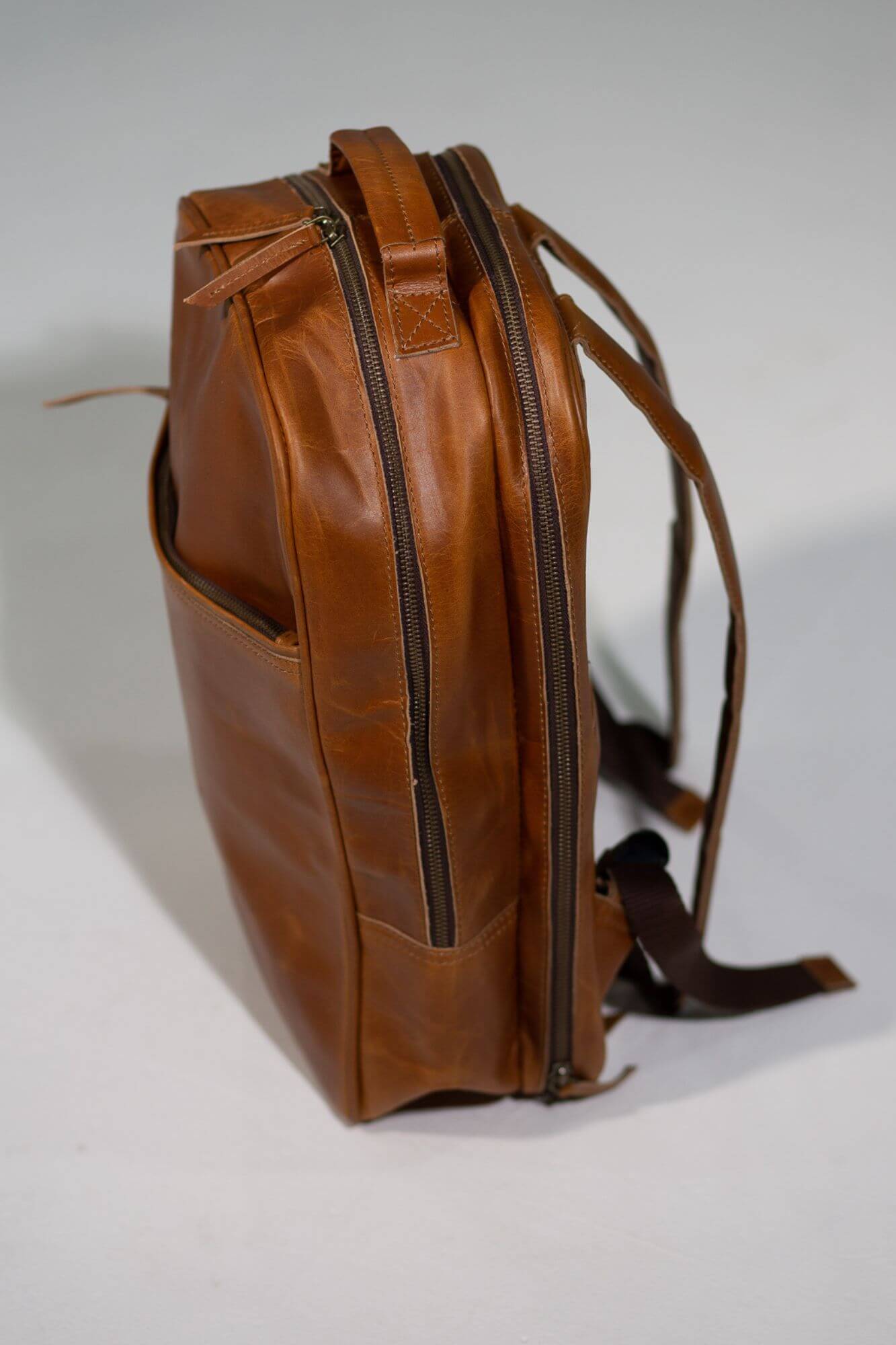Aurelius Leather Leather Bag Leather Backpack Hunter Leather Tan Backpack