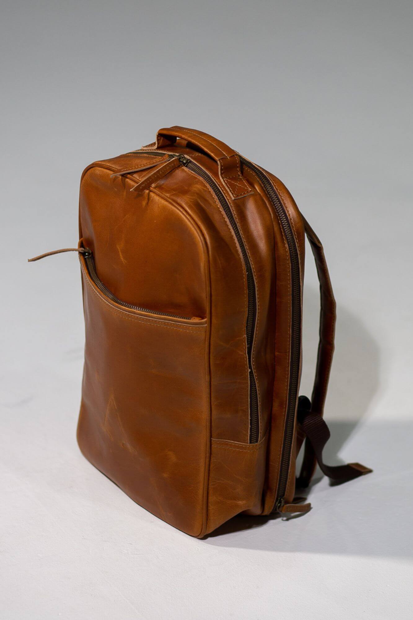 Aurelius Leather Leather Bag Leather Backpack Hunter Leather Tan Backpack