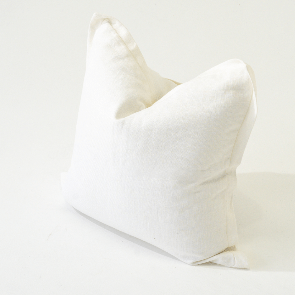 Bandhini Design House Euro Cushion Linen Flange White Euro Cushion 55 x 65cm