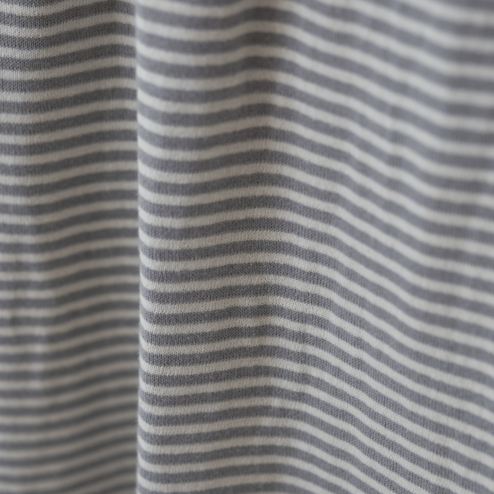Bandhini Design House Knit Stripe Grey and White Throw 125 x 150cm