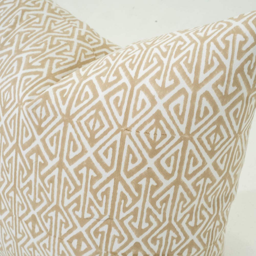Bandhini Design House Lounge Cushion Arrow Print Natural Lounge Cushion 55 x 55cm