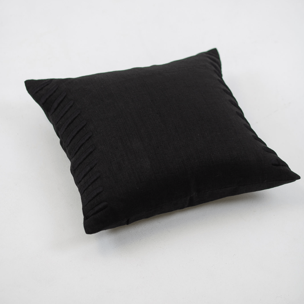 Bandhini - Design House Lounge Cushion Crop Bars Black Lounge Cushion 55 x 55cm