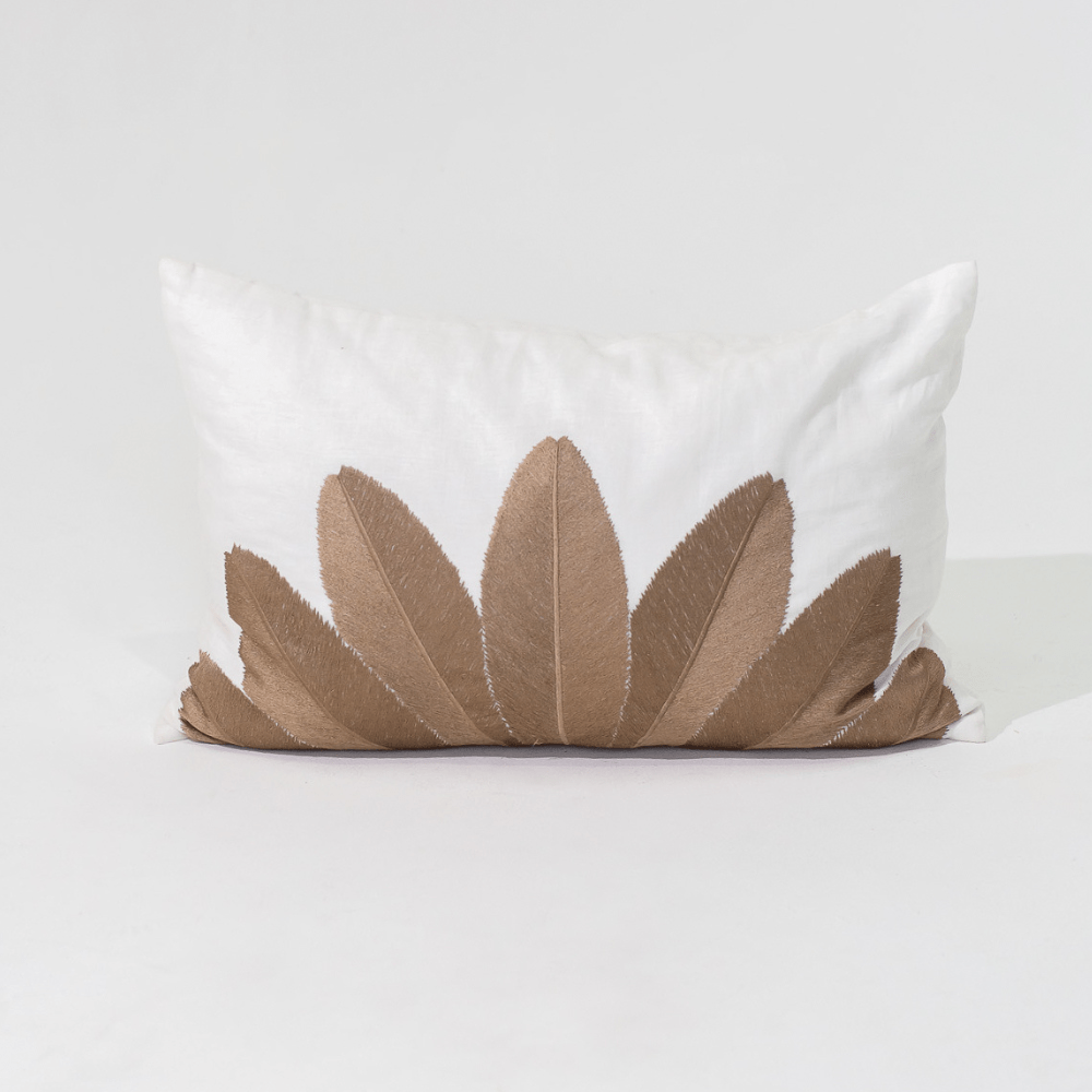 Bandhini Design House Lounge Cushion Fan Fern Sham Cover 46 x 69cm