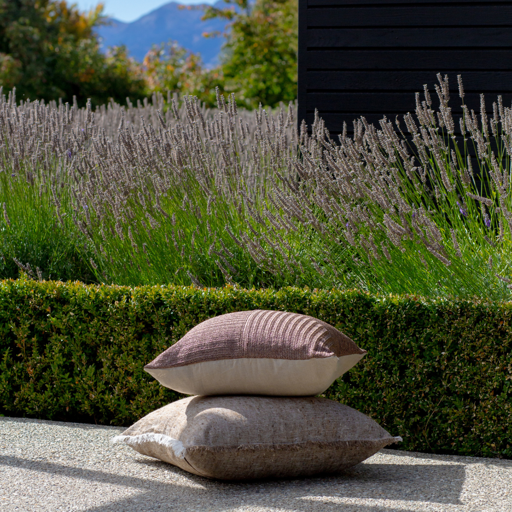 Bandhini Design House Lounge Cushion Global Weave Geisha Natural Euro Cushion 65 x 65cm