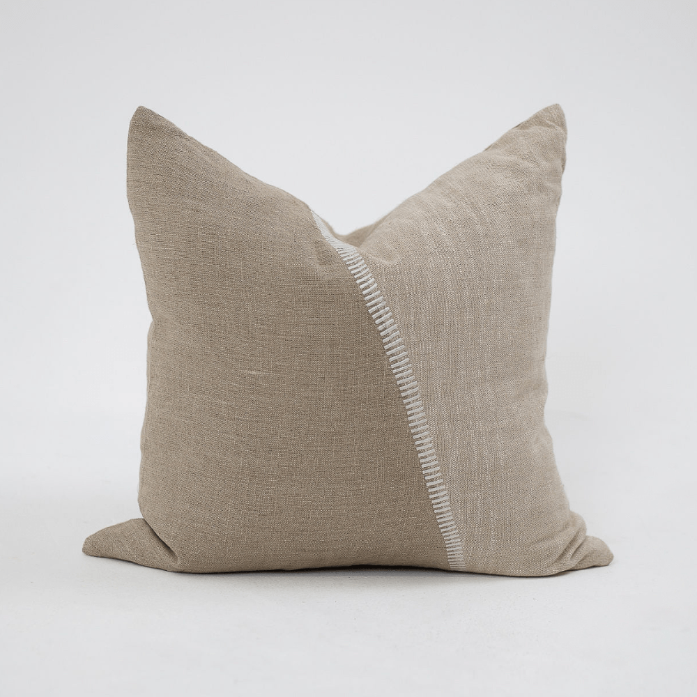 Bandhini Design House Lounge Cushion Global Weave Oxford Natural Lounge Cushion 55 x 55cm