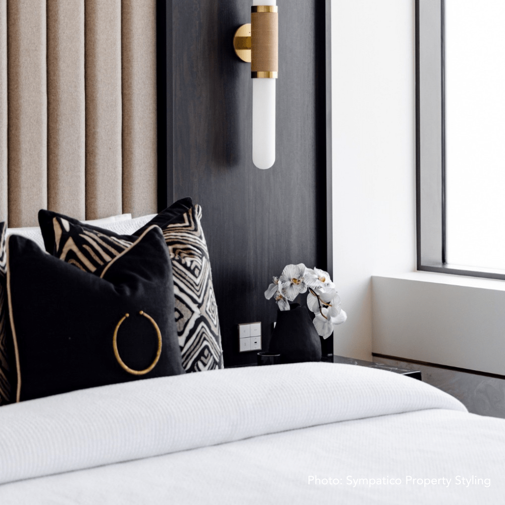 Bandhini Design House Lounge Cushion Gold Amulet Black & Natural Lounge Cushion 55 x 55cm