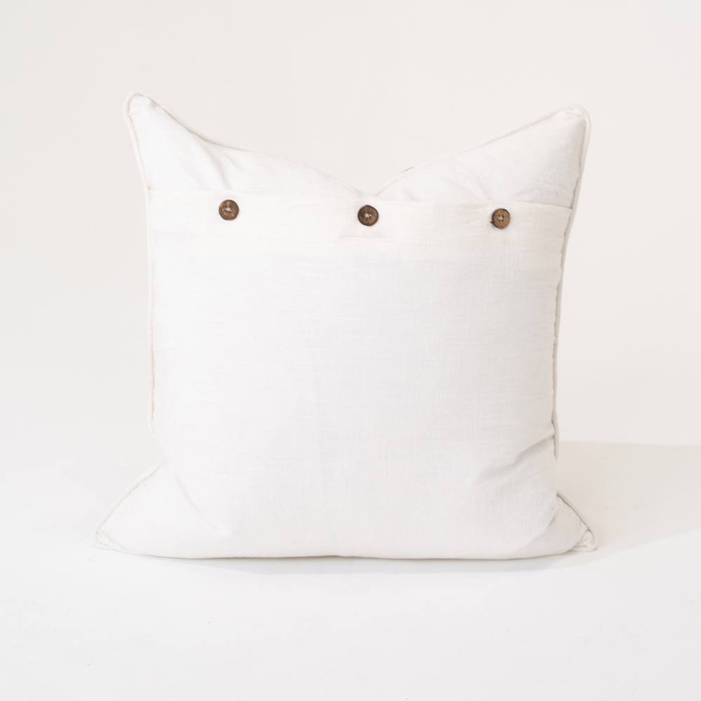 Bandhini Design House Lounge Cushion Ikat Agate Cluster Embroidery Lounge Cushion 55 x 55cm