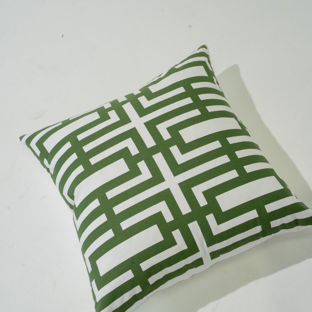 Bandhini Design House Lounge Cushion Jade Screen Emerald Lounge Cushion 55 x 55cm