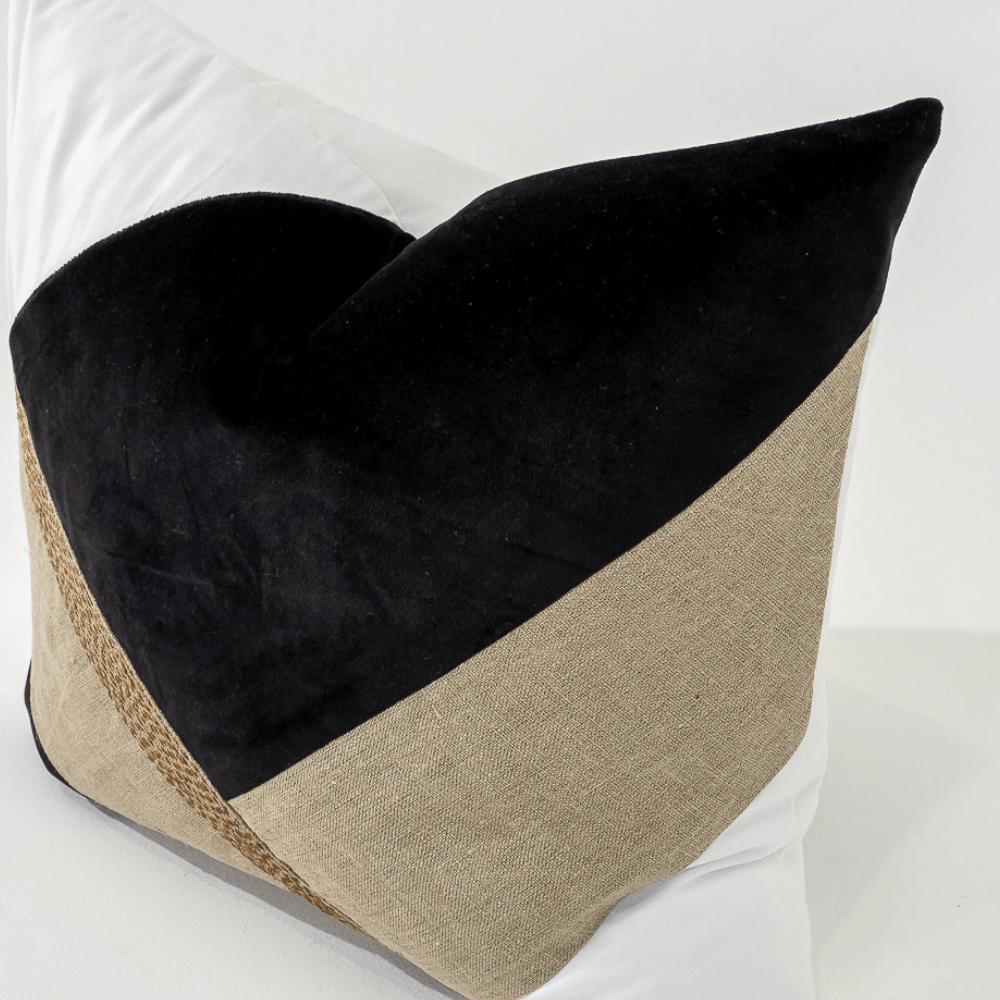 Bandhini Design House Lounge Cushion Linen Modern Stitch Lounge Cushion 55 x 55cm
