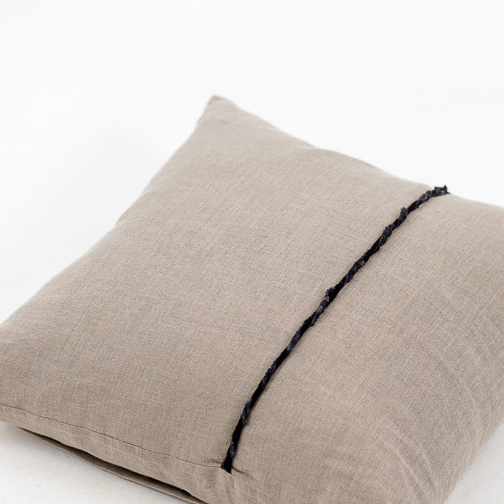 Bandhini - Design House Lounge Cushion Linen Rope Natural Lounge Cushion 55 x 55cm