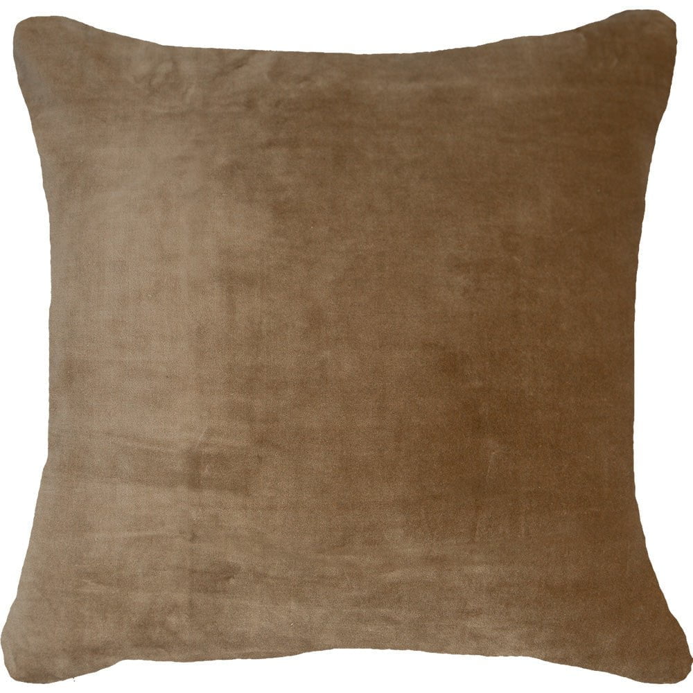 Bandhini Design House Lounge Cushion Natural Velvet Natural Lounge Cushion 55 x 55cm
