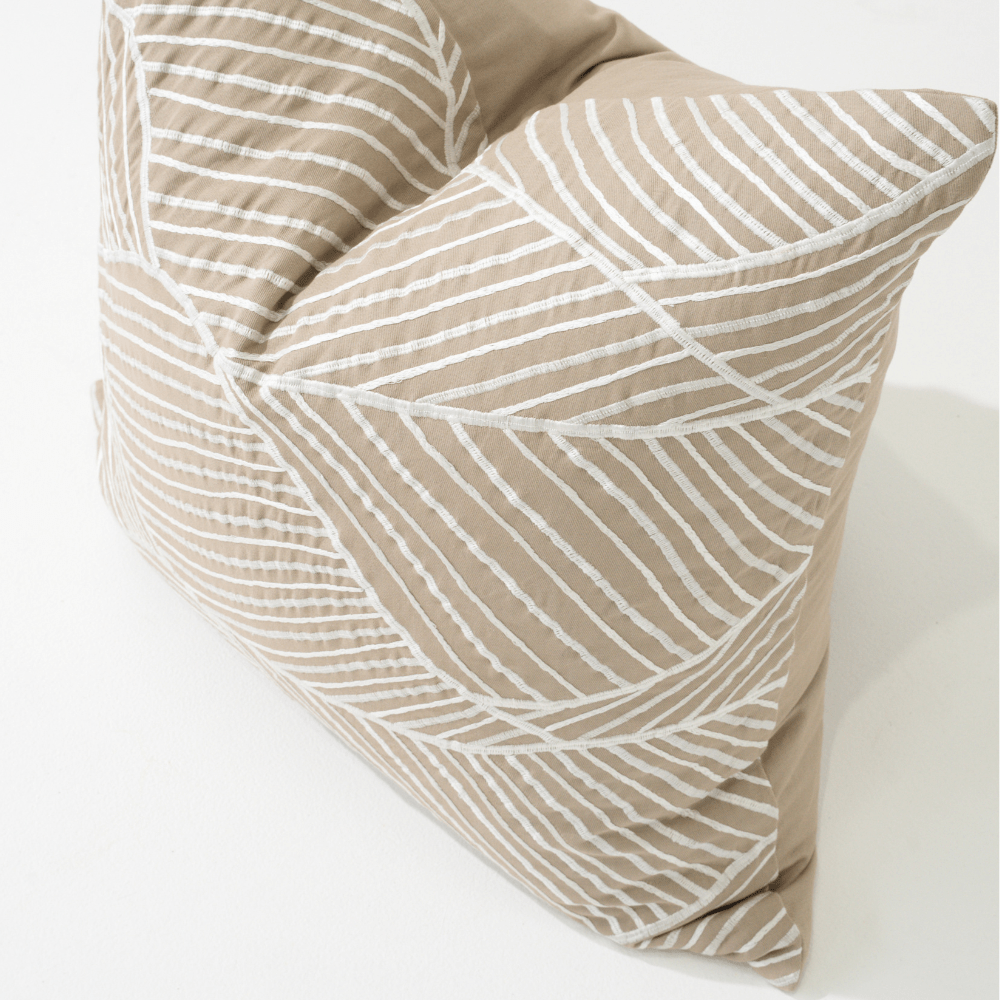 Bandhini Design House Lounge Cushion Rake Natural Lounge Cushion 55 x 55cm
