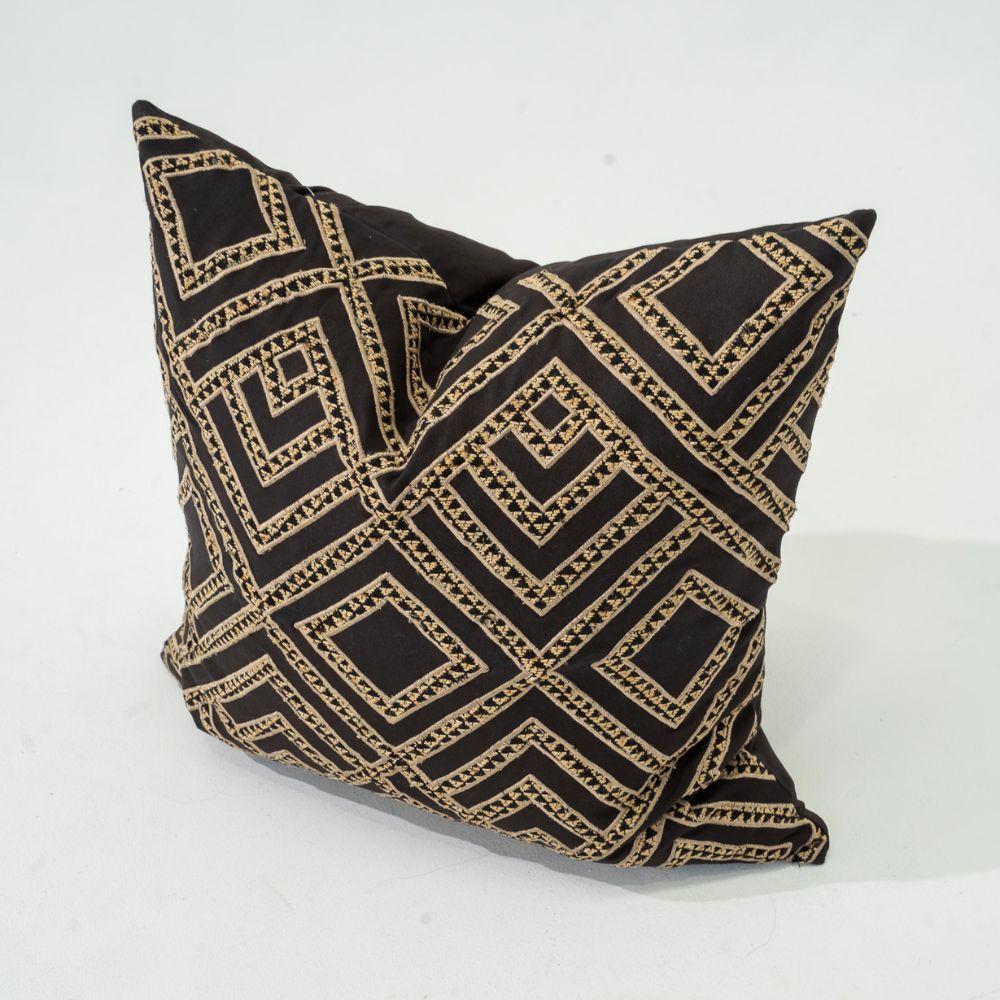 Bandhini Design House Lounge Cushion Shoowa Arrow Black Lounge Cushion 55 x 55cm