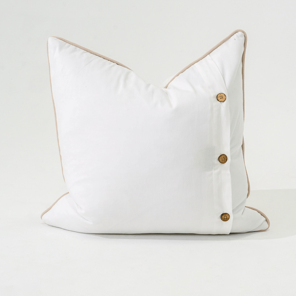 Bandhini Design House Lounge Cushion Shoowa Panel White Lounge Cushion 55 x 55cm