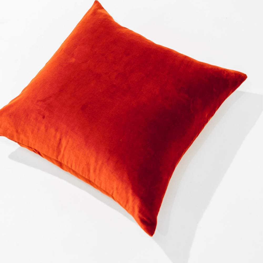 Bandhini Design House Lounge Cushion Velvet Rust Lounge Cushion 55 x 55cm