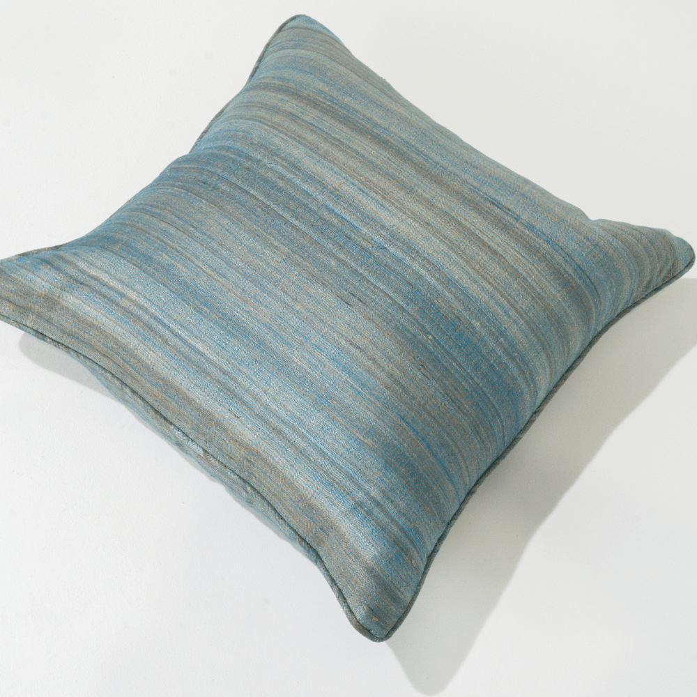 Bandhini Design House Lounge Cushion Weave Herring Blue Lounge Cushion 55 x 55cm