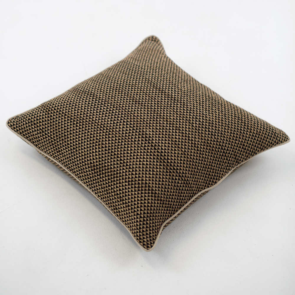 Bandhini - Design House Lounge Cushion Weave Pyramid Black Lounge Cushion 55 x 55cm