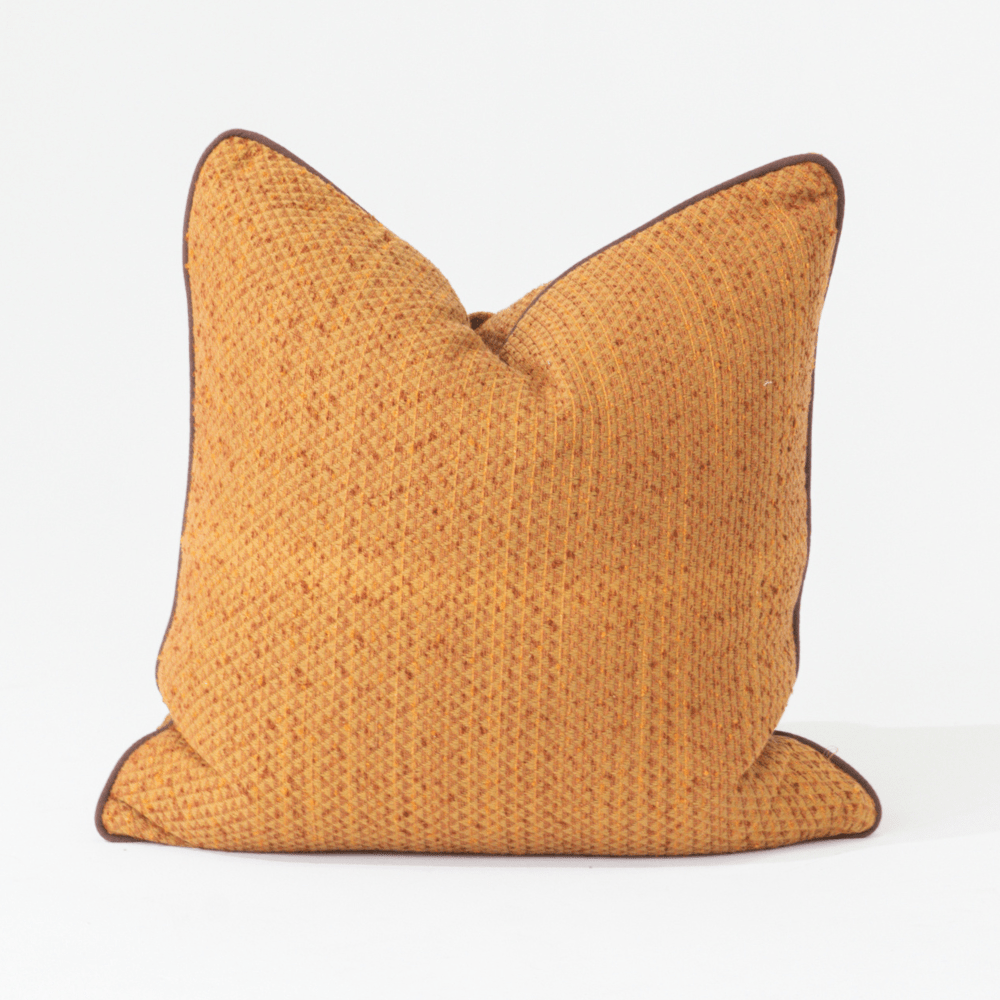 Bandhini Design House Lounge Cushion Weave Pyramid Rust Lounge Cushion 55 x 55cm