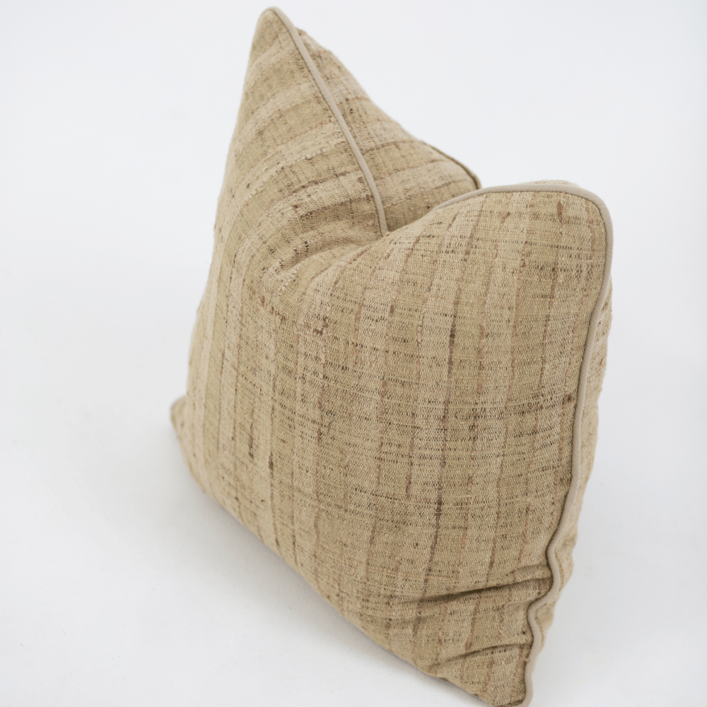 Bandhini Design House Lounge Cushion Weave Tweed Leicester Natural Cushion 55 x 55cm