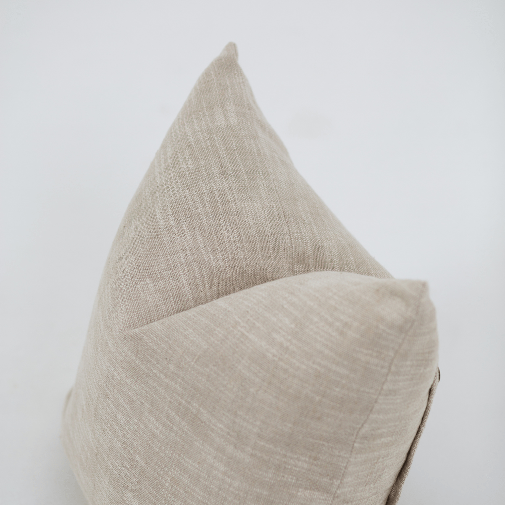 Bandhini Design House Lounge Cushion Weave Tweed Oxford Natural Lounge Cushion 55 x 55cm