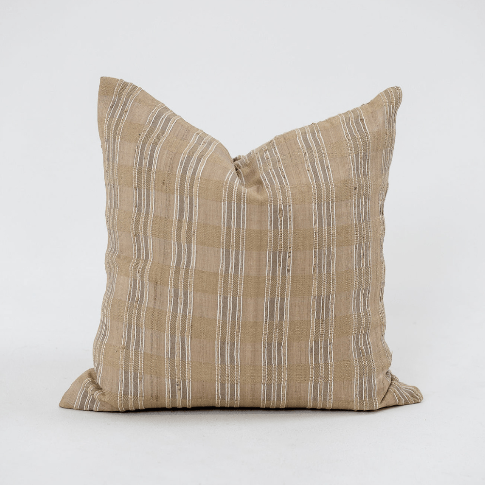 Bandhini Design House Lounge Cushion Weave Tweed Warwickshire Natural Lounge Cushion 55 x 55cm
