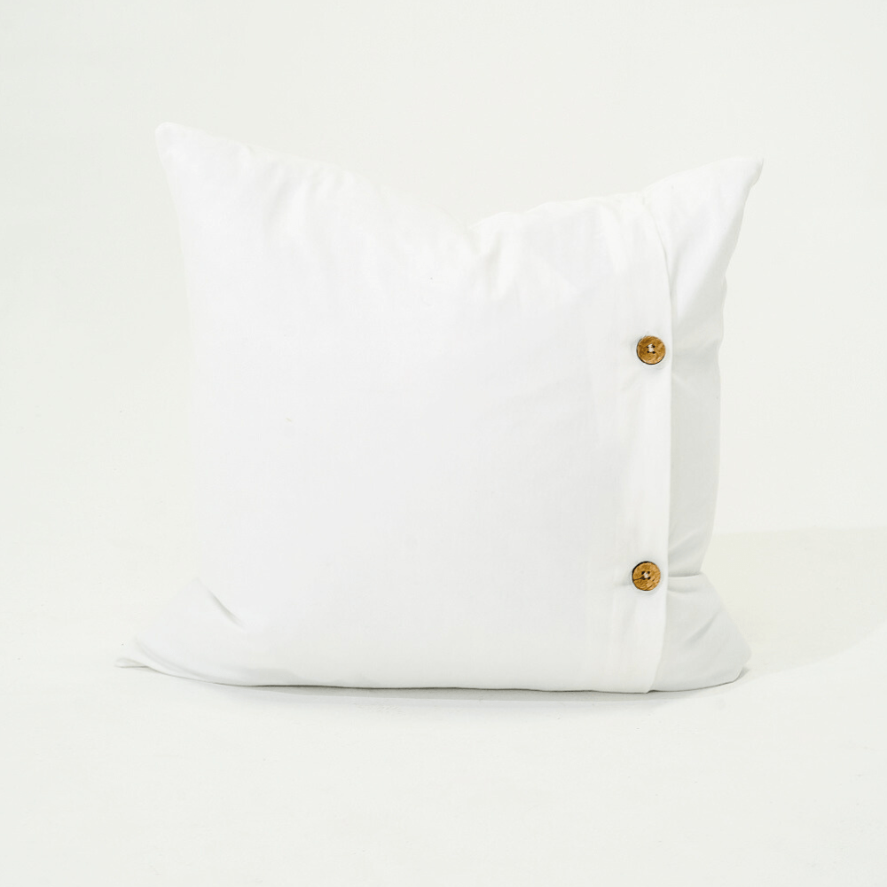 Bandhini Design House Medium Cushion African Armour White Medium Cushion 50 x 50cm