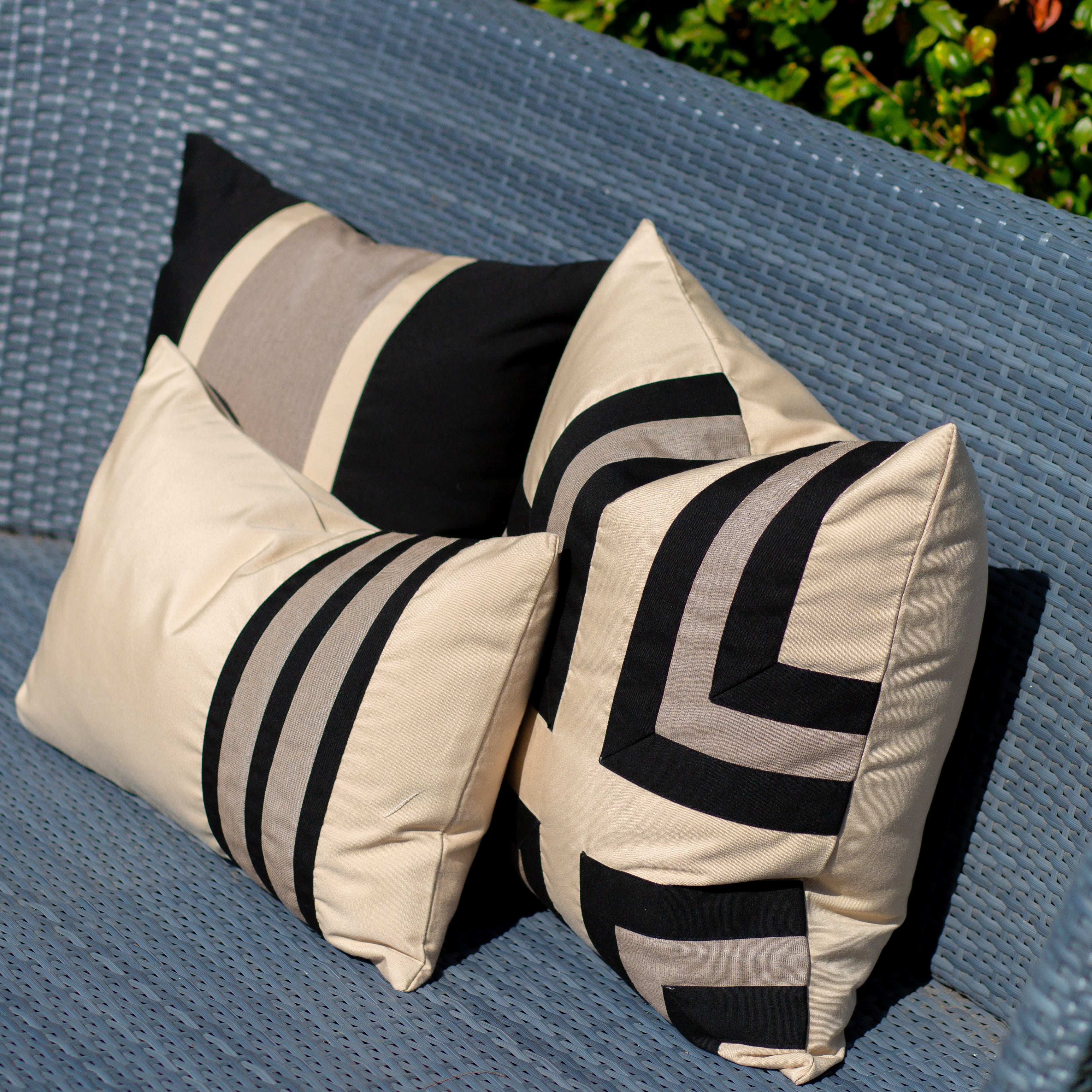 Bandhini - Design House Outdoor Outdoor Regent Cross Lounge Cushion 55 x 55cm