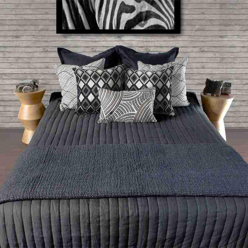 Bandhini Design House Quilt Linen Navy Quilt