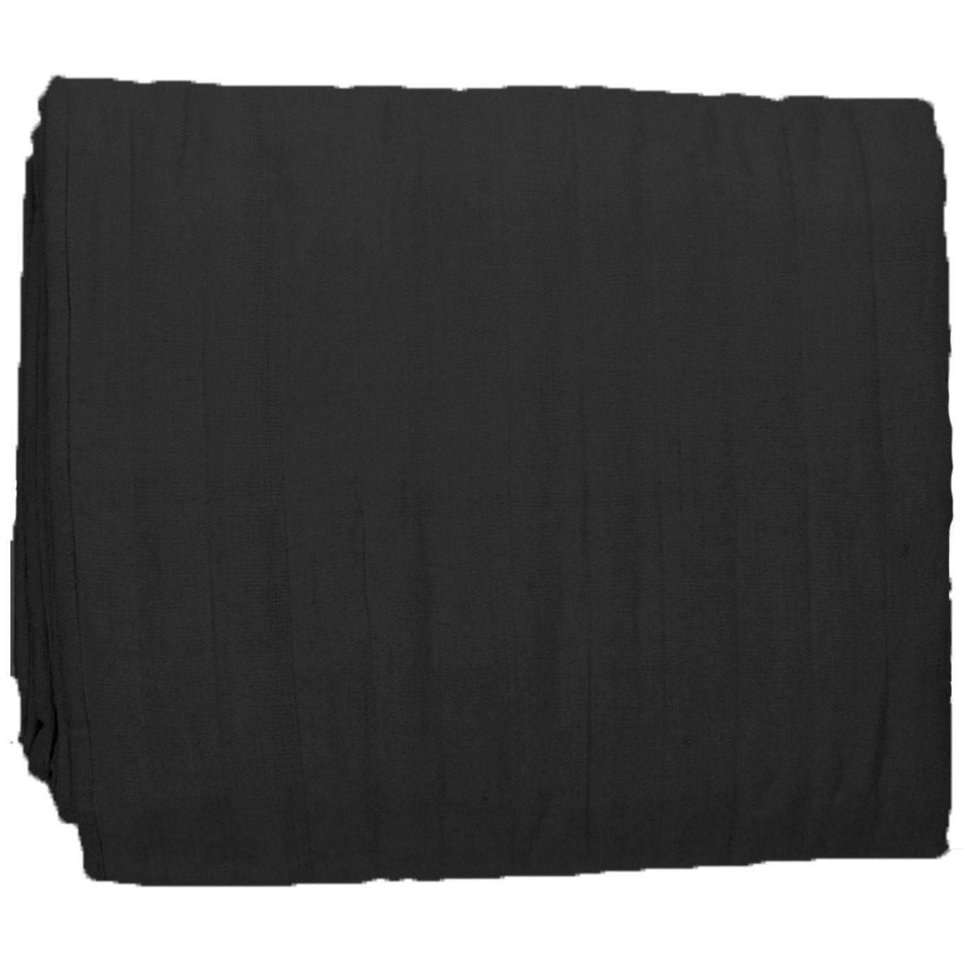 Bandhini Design House Quilt Queen 244 x 274cm Linen Black Quilt