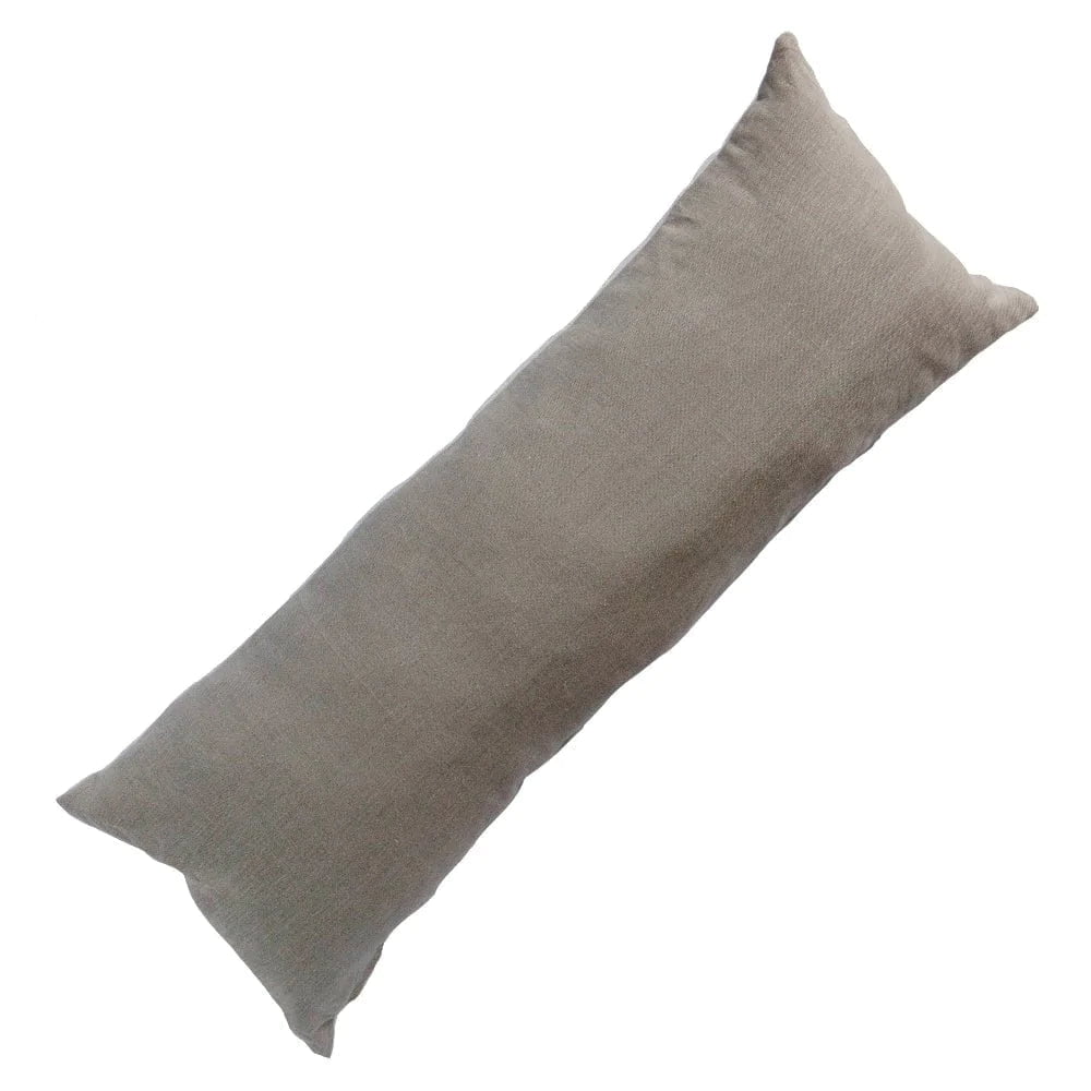 Bandhini Design House Sham Cushion Long Lumbar 35cm x 90cm Linens Plain Natural Cushions