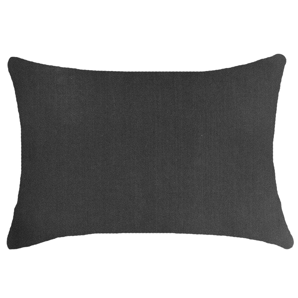 Bandhini Design House Sham Cushion Sham Cover 49 x 69cm Linens Plain Black Cushions