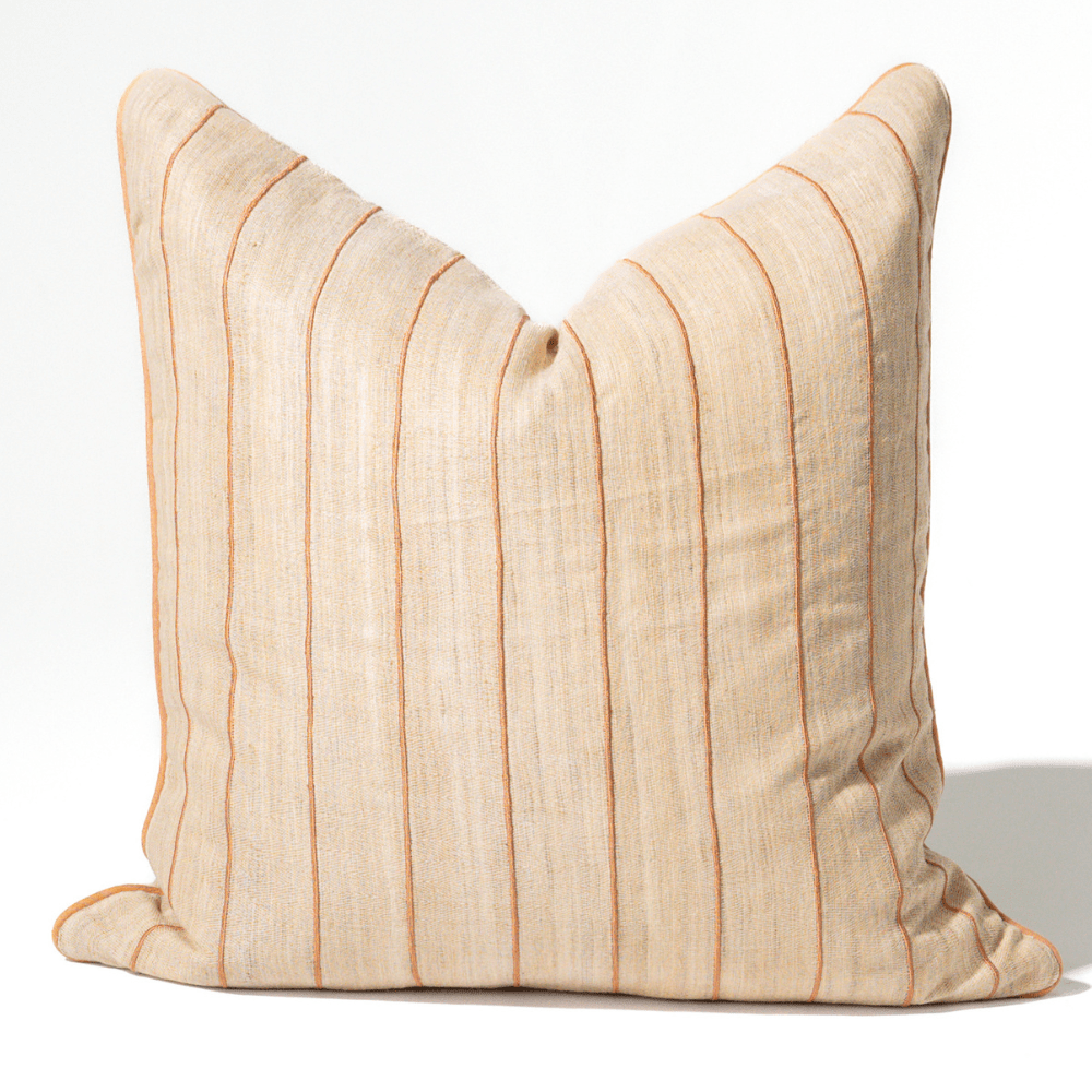 Bandhini Design House Weave Herring Cornwell Striped Euro Cushion 65 x 65cm