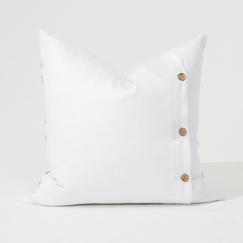 Bandhini Homewear Design Lounge Cushion Intertwined Natural Lounge Cushion 55 x 55cm