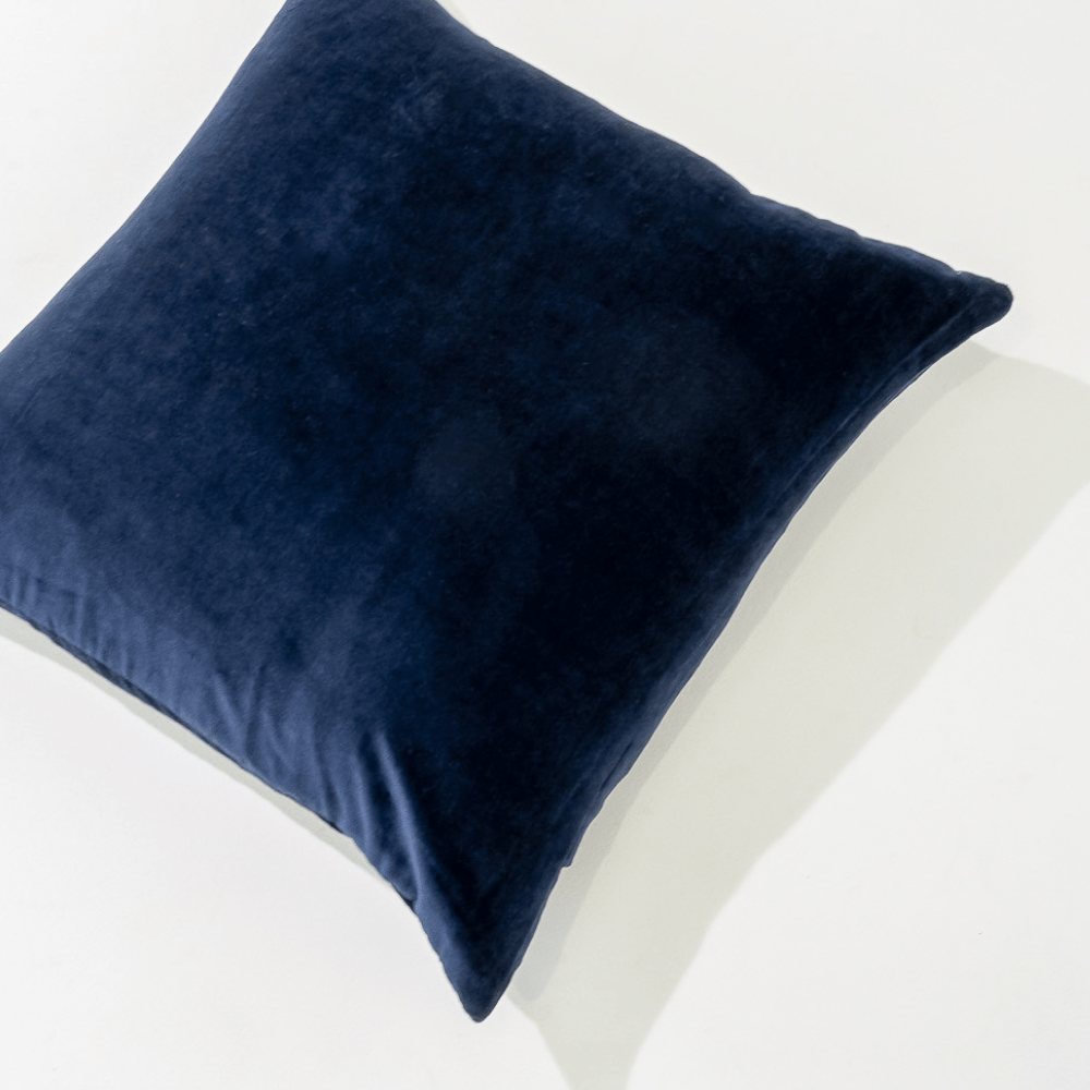Bandhini Homewear Design Lounge Cushion Velvet Navy Lounge Cushion 55 x 55cm