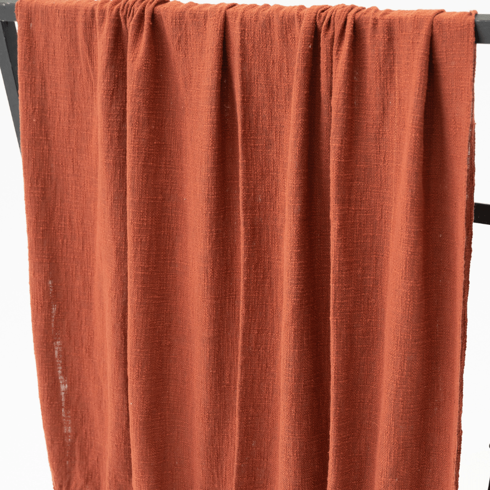 Bandhini Homewear Design Throw Check Knot Rust Throw 130 x 170 cm