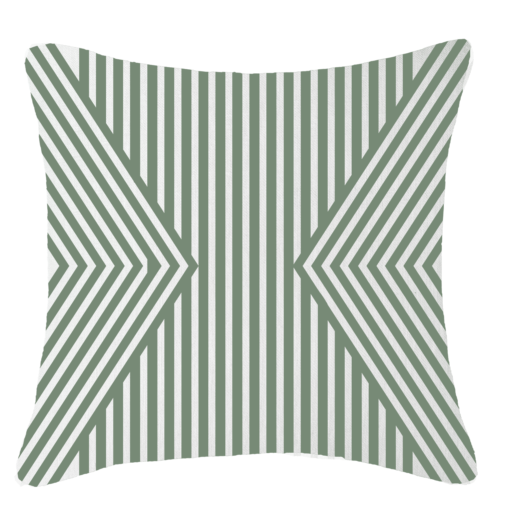 Bandhini - Design House Green / 22 x 22 Inches Outdoor Parasol Lounge Cushion 55 x 55 cm