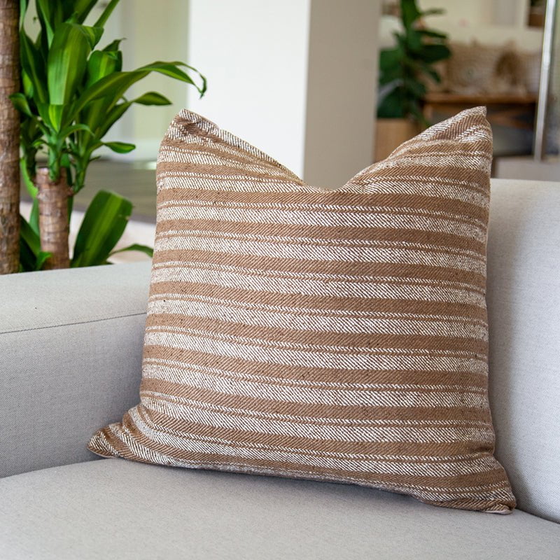 Bandhini Design House Lounge Cushion 22 x 22 Inches / Natural Weave Tweed Dorchester Natural 55x55cm