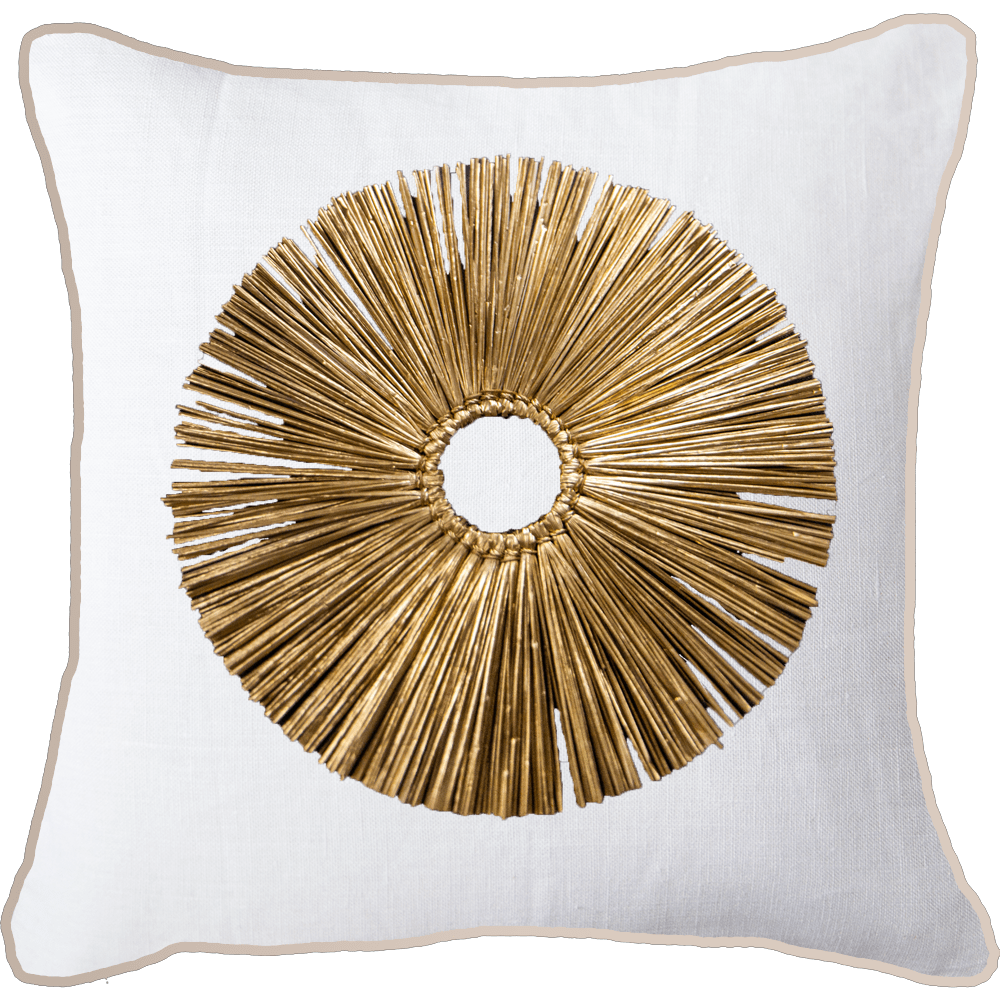 Bandhini - Design House Lounge Cushion Grass Ring GoldLounge Cushion 55x55cm