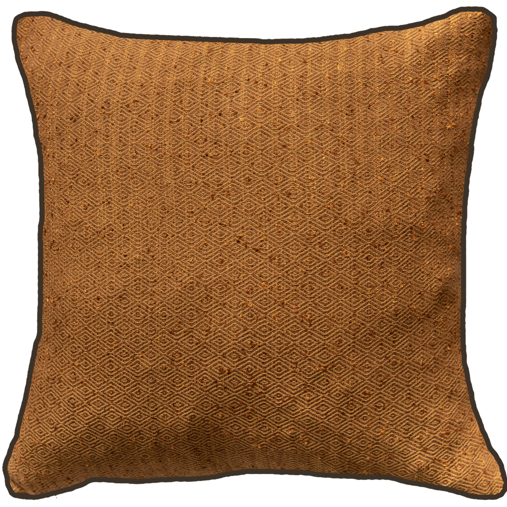 Bandhini - Design House Lounge Cushion Rust / 22 x 22 Inches Weave Diamond Lounge Cushion 55x55cm