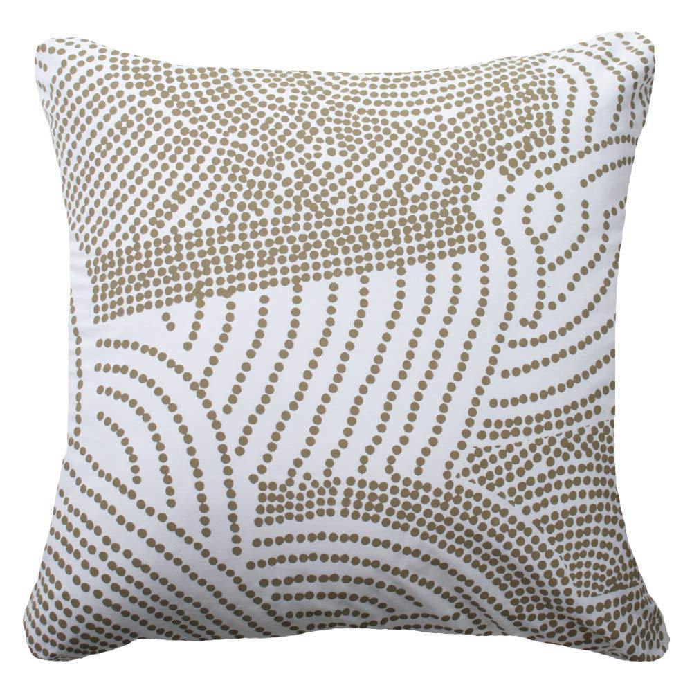 Bandhini - Design House Lounge Cushion White / 22 x 22 Inches Dreamtime Dots Lounge Cushion 55x55 cm