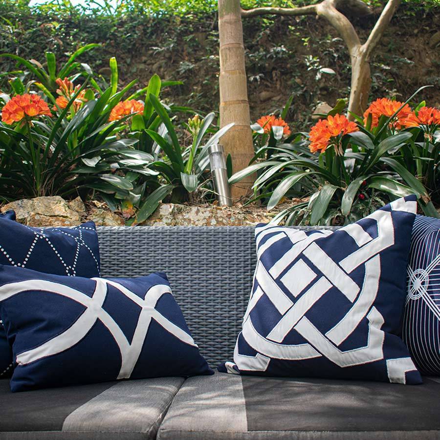 Bandhini - Design House Outdoor Compass Lounge Cushion 55 x 55 cm