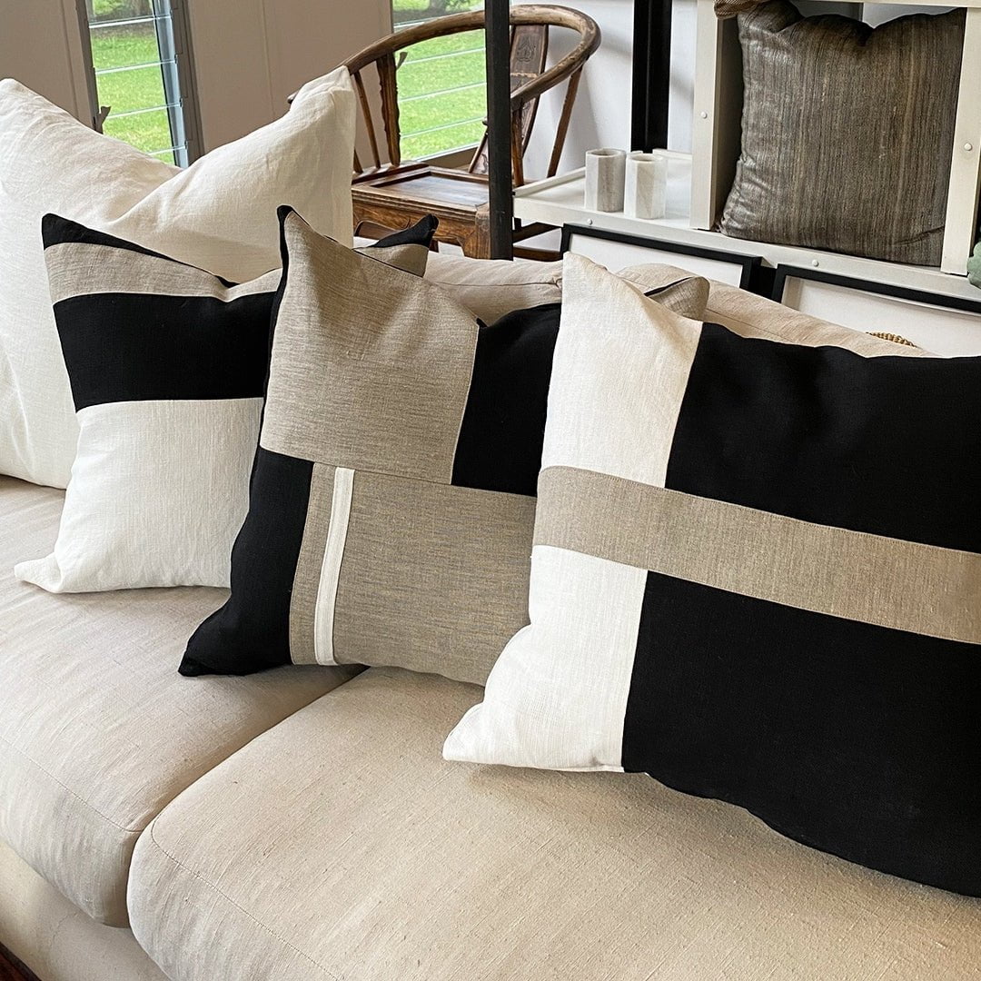 Bandhini - Design House Outdoor Cushion 1 Linen Lounge Cushion 55x55cm