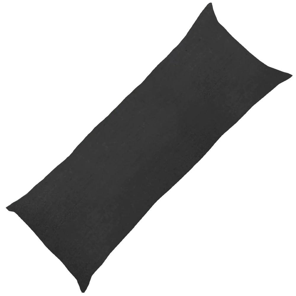 Bandhini - Design House Outdoor Cushion Black / Long Lumbar 35cm x 90cm Outdoor Plain Cushion